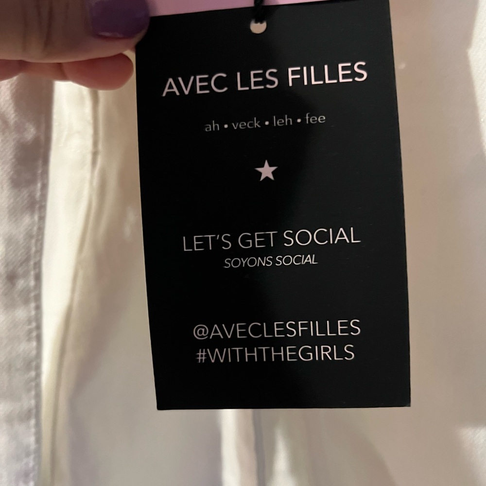 NWT Aves Les Filles Denim Romper - Picture 3 of 15